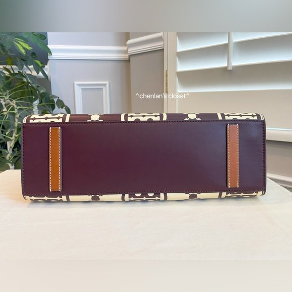 🔥HP🔥NeW! Tory Burch T Monogram Contrast Embossed Tote - Picture 13 of 17